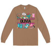 Toasted Coconut nurse elements with costom name Long Sleeve Tee - AdoDesignShop