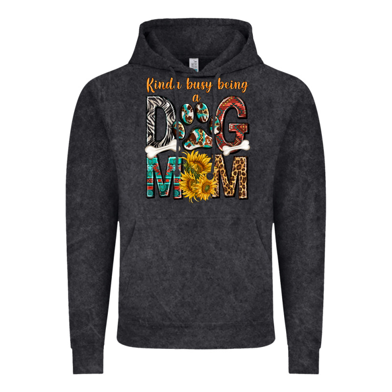 Kinda Busy Being A Dog Mom Vintage Hoodie by texasbilliewilder | Teevron