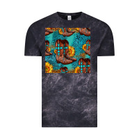 Cloud Black western boots seamless pattern Vintage Tee - HRA Design Shop