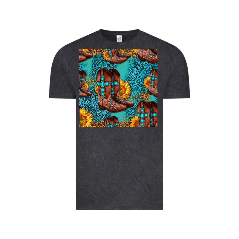 Western Boots Seamless Pattern Vintage Tee by HRA Design Shop | Teevron