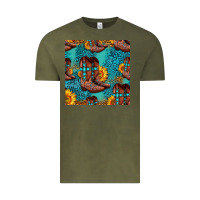 Vintage Olive western boots seamless pattern Vintage Tee - HRA Design Shop