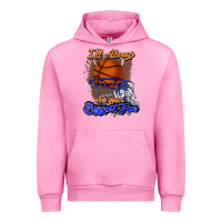Fuchsia Pink I'll always be your biggest fan basketball Urban Hoodie - NancyCooperArtShop
