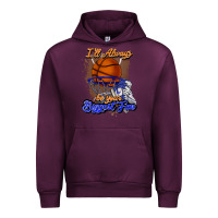 Mauve Wine I'll always be your biggest fan basketball Urban Hoodie - NancyCooperArtShop