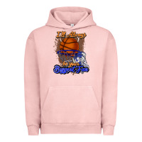 Pigment Salmon I'll always be your biggest fan basketball Urban Hoodie - NancyCooperArtShop