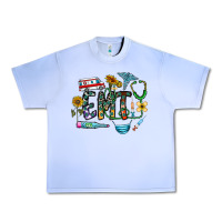 Grape Ice emt Urban Heavy Tee - CowhideDigitalArt