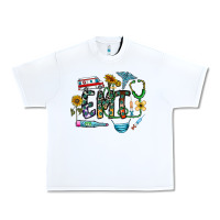 White emt Urban Heavy Tee - CowhideDigitalArt