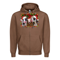 Chestnut christmas heifers Zipper Hoodie - Jasminsmagicworld