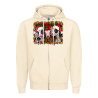 Sandshell christmas heifers Zipper Hoodie - Jasminsmagicworld