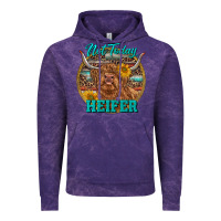 Cloud Purple Highland Heifer Western Vintage Hoodie - RanaPortraitStore