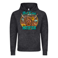 Vintage Black Highland Heifer Western Vintage Hoodie - RanaPortraitStore