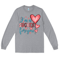 Heather Grey i'm a sucker for you Long Sleeve Tee - JahusDesignShop