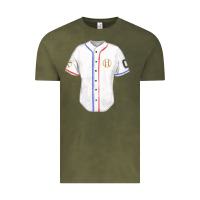 Vintage Olive softball uniform fa element Vintage Tee - FaDigitalArtStudio