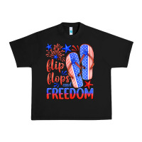 Black flip flops and freedom Urban Heavy Tee - HRA Design Shop