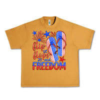 Peanut Butter flip flops and freedom Urban Heavy Tee - HRA Design Shop