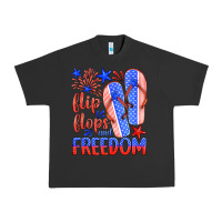 Pigment Black flip flops and freedom Urban Heavy Tee - HRA Design Shop