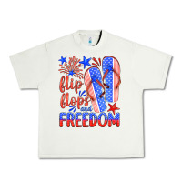 Pistachio flip flops and freedom Urban Heavy Tee - HRA Design Shop