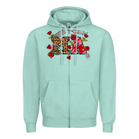 Seafoam valentines day ma Zipper Hoodie - NancyCooperArtShop