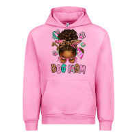 Afro Messy Bun Dog Mom Urban Hoodie | Teevron