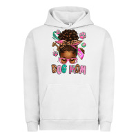 Pigment Lunar Rock Afro Messy Bun Dog Mom Urban Hoodie - texasbilliewilder