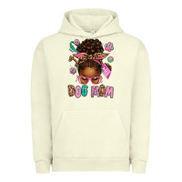 Pigment Pistachio Afro Messy Bun Dog Mom Urban Hoodie - texasbilliewilder