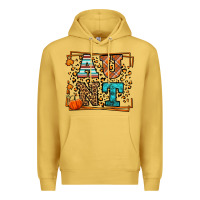 Antique Gold Fall Autumn Leopard Aunt Premium Hoodie - LillyAllenDesigns