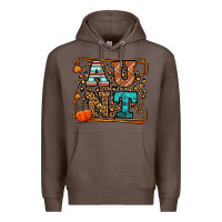 Coffee Fall Autumn Leopard Aunt Premium Hoodie - LillyAllenDesigns