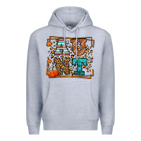 Heather Grey Fall Autumn Leopard Aunt Premium Hoodie - LillyAllenDesigns