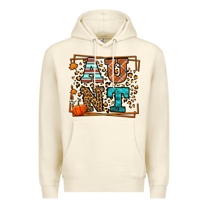 Fall Autumn Leopard Aunt Premium Hoodie by LillyAllenDesigns | Teevron