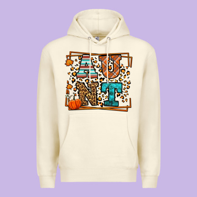 Fall Autumn Leopard Aunt Premium Hoodie Designed By Lillyallendesigns