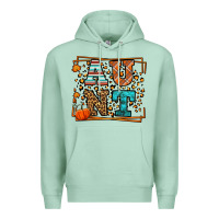 Seafoam Fall Autumn Leopard Aunt Premium Hoodie - LillyAllenDesigns