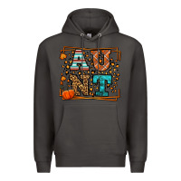 Smoke Fall Autumn Leopard Aunt Premium Hoodie - LillyAllenDesigns