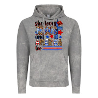 Cloud Rock she loves jesus and america too Vintage Hoodie - Zillion Design Studio