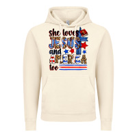Vintage Artic she loves jesus and america too Vintage Hoodie - Zillion Design Studio