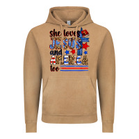 Vintage Camel she loves jesus and america too Vintage Hoodie - Zillion Design Studio