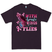 Plum with brave wings she flies Premium Tee - BarkalooDesign