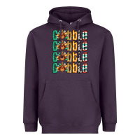 Plum Gobble till you wobble Thanksgiving turkey Heavyweight Hoodie - NancyCooperArtShop