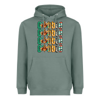 Sage Gobble till you wobble Thanksgiving turkey Heavyweight Hoodie - NancyCooperArtShop