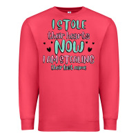 Cardinal i stole their hearts now i am stealing their last Premium Sweatshirt - MaliasSmallBusiness