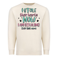 Sandshell i stole their hearts now i am stealing their last Premium Sweatshirt - MaliasSmallBusiness