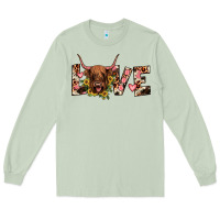 Matcha highland cow love Long Sleeve Tee - JahusDesignShop