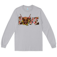 Moon Dust highland cow love Long Sleeve Tee - JahusDesignShop
