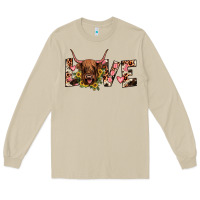 Mushroom highland cow love Long Sleeve Tee - JahusDesignShop