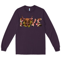 Plum highland cow love Long Sleeve Tee - JahusDesignShop