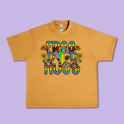 Free Dad Hugs Urban Heavy Tee Designed By Cowhidedigitalart