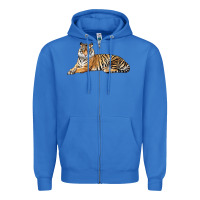True Royal Tiger Zipper Hoodie - LillyAllenDesigns