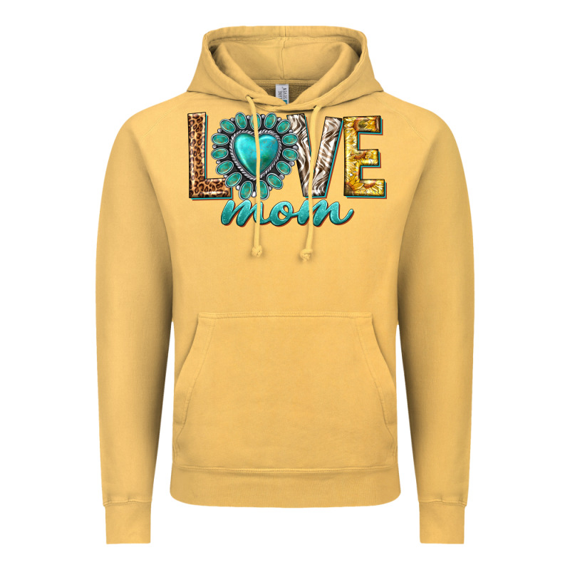 Love Mom Western Vintage Hoodie by texasbilliewilder | Teevron
