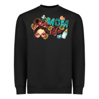 Black mom life Heavyweight Sweatshirt - Zillion Design Studio
