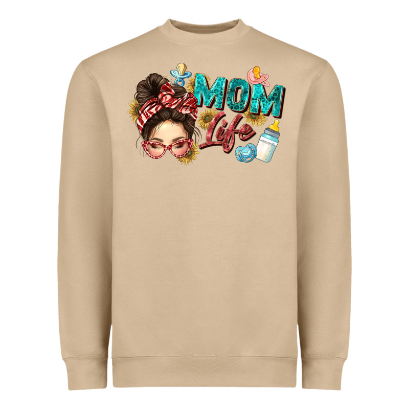 Mom Life Heavyweight Sweatshirt by Zillion Design Studio | Teevron