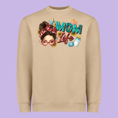 Mom Life Heavyweight Sweatshirt Designed By Zillion Design Studio