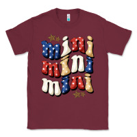 Burgundy american mini Classic Tee - BundleAndBundleShop